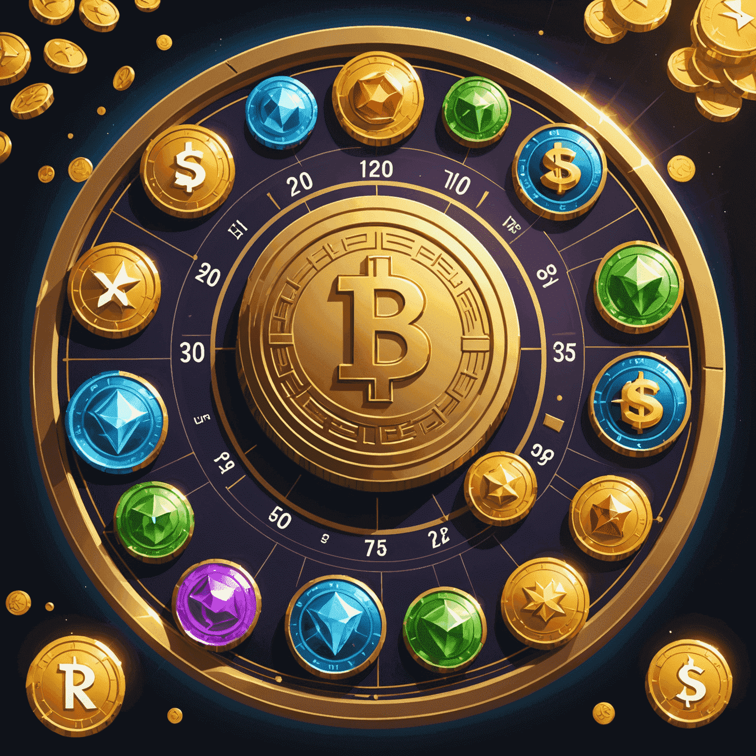 A diagram showing various strategies to maximize virtual coins in slot games, including bonus rounds and daily rewards